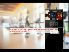 Komercyjna stojąca maszyna espresso z Oracle Touch i wbudowaną filtracją wody