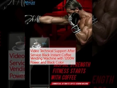 Wideo Wsparcie techniczne po obsłudze Maszyna do sprzedaży czarnej kawy natychmiastowej o mocy 1200W i czarnym kolorze