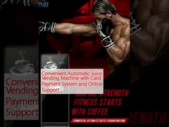 Wygodna automatyczna maszyna sprzedająca soki z systemem płatności kartą i wsparciem online