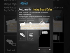 Powerful Performance with Macas Commercial Fully Automatic Freshly Ground Cabinet Coffee Machine s AC230V Power Supply / Wyposażony w energię