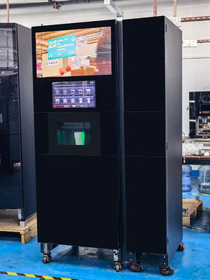 2400W Biurowy kod QR Maszyna sprzedająca kawę z lodówką