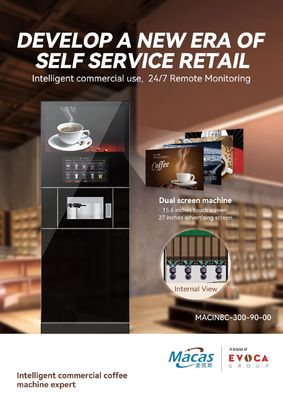 kupować Commercial Espresso Vending Machine 220VAC 2800W with 15.6 Inch Touch Screen produkcja internetowa