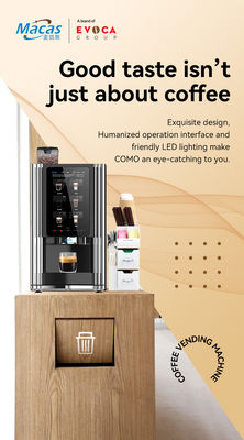 Komercyjna maszyna sprzedająca kawę z ekranem dotykowym dla cappuccino latte mocha